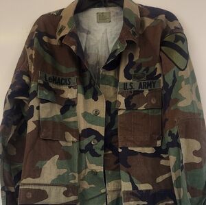 US Army Field Jacket Camouflage Military Jacket, Large